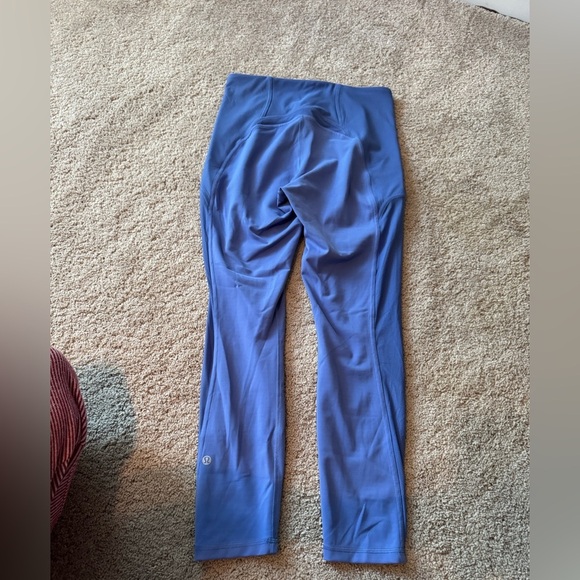 Lululemon- Perwinkle Blue Mesh Evelux Highwaisted activewear Workout Leggings - Picture 4 of 7